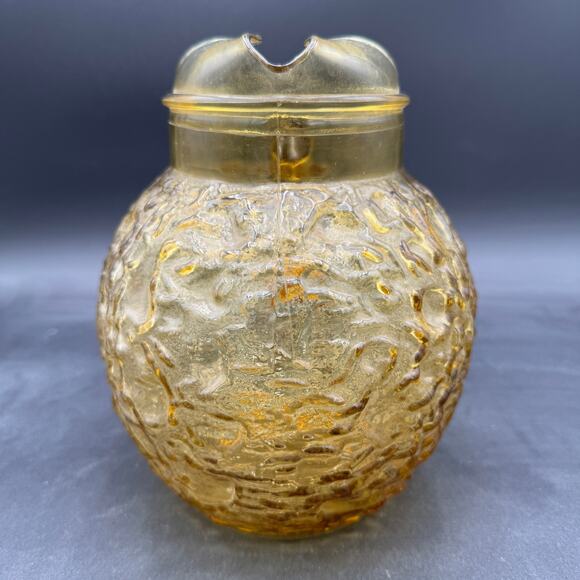 Anchor Hocking Milano Gold Pitcher 96 oz 1960's MCM - Picture 5 of 7